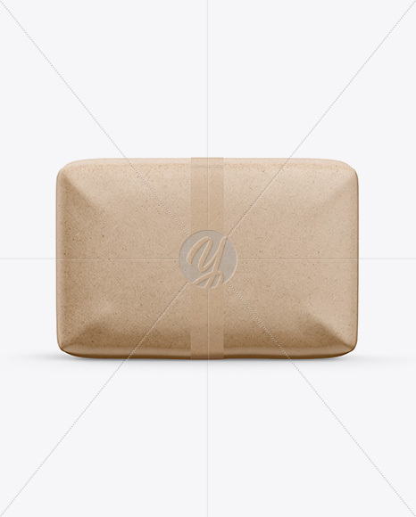 Kraft Soap Package Mockup - Front View Kraft Soap Package Mockup - Front View