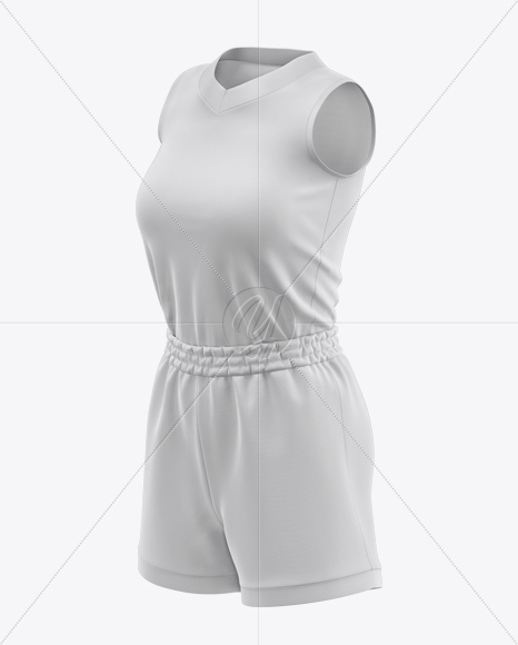 Women’s Basketball Kit Mockup - Half Side View