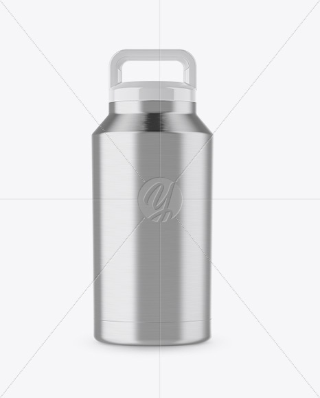 Textured Metallic Thermos Mockup