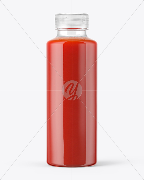 Tomato Juice Bottle Mockup