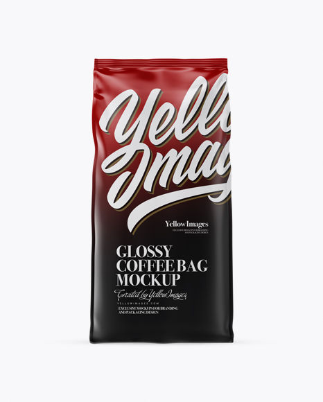 Glossy Coffee Bag Mockup