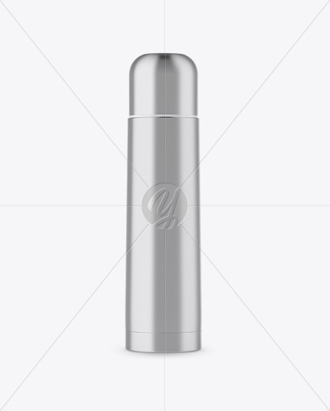 Metallic Thermos Mockup