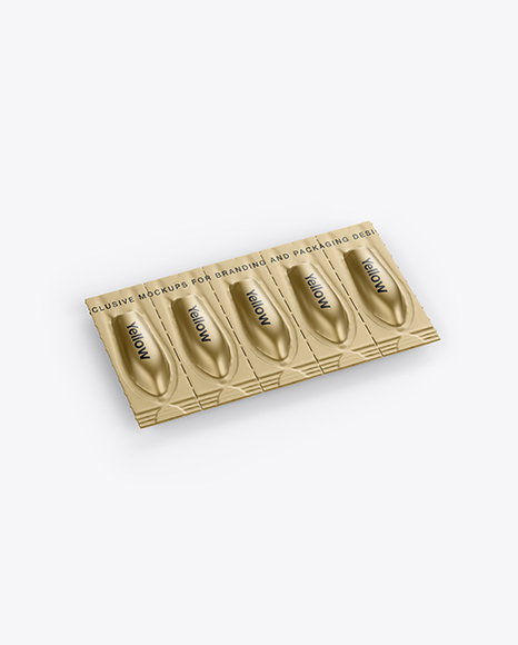 Metallic Suppositories Blister Mockup