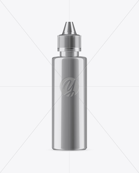 100ml Metallic Bottle Mockup