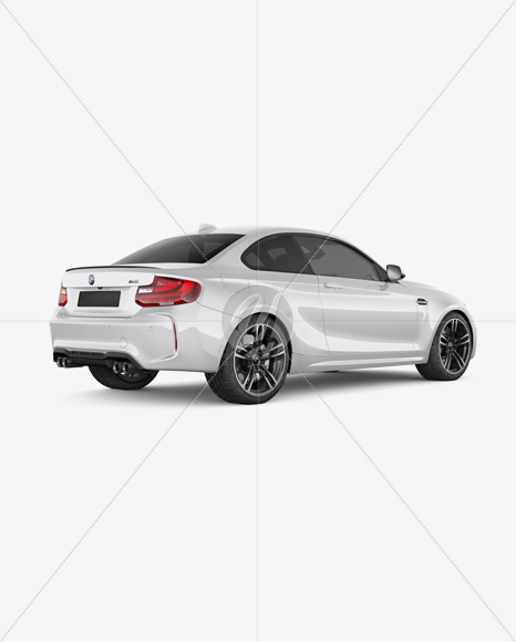 BMW M2 Mockup - Half Side Back View - Free Download Images High Quality