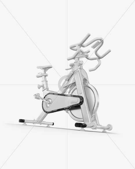 Exercise Bike Mockup - Half Side View