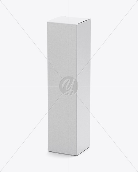 Paper Box Mockup - Halfside View (High-Angle Shot)