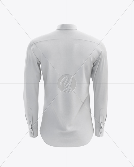 Men’s Dress Shirt mockup (Back View)