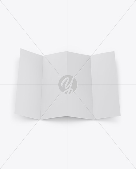 Matte Paper Brochure Mockup - Top View