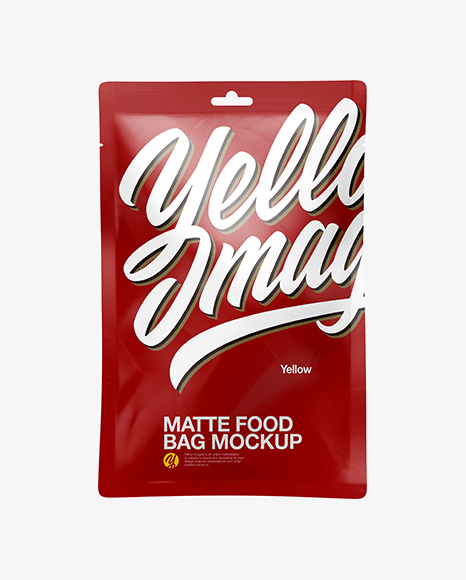 Matte Food Bag Mockup - Hanging+Storage+Product+Bag+/+Pouch+Mockup+|+Hanging+...