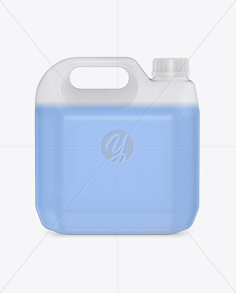 Plastic Jarry Can with Liquid Mockup - Free Download Images High