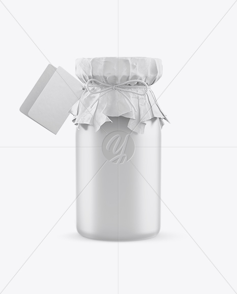 Matte Bottle with Paper Cap and Tag Mockup