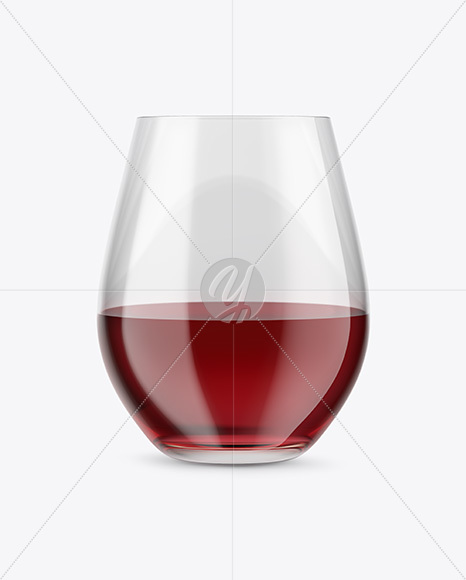 Red Wine Glass Mockup