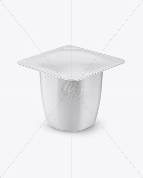 Plastic Cup Mockup - Half Side View (High Angle Shot)