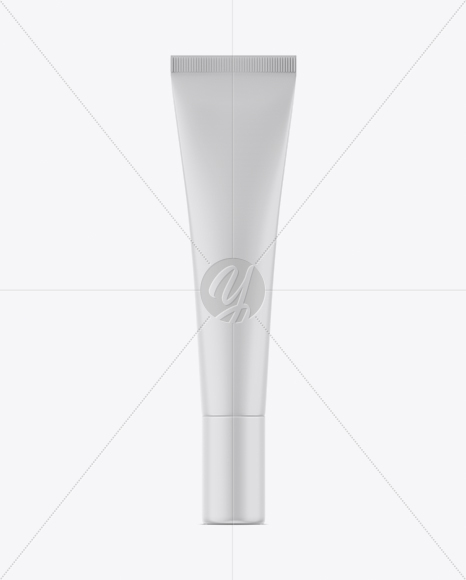 Matte Cosmetic Plastic Tube Mockup - Front View