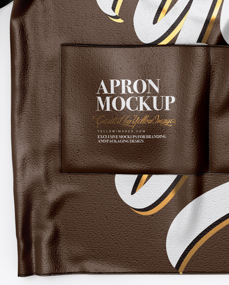 Leather Apron Mockup - Top View