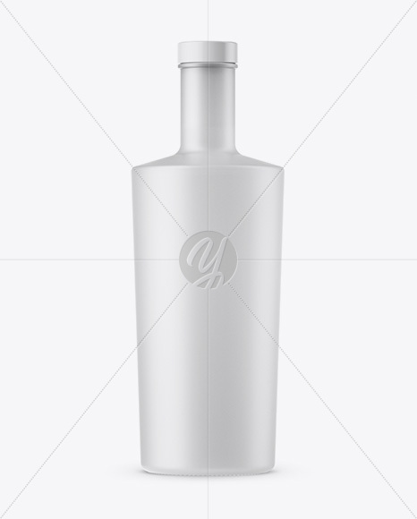 700ml Frosted Glass Bottle Mockup 700ml Frosted Glass Bottle Mockup