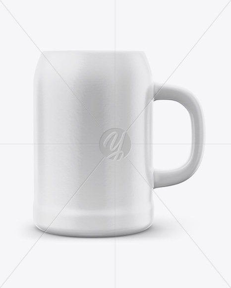 Matte Stein Beer Mug Mockup - Free Download Images High Quality PNG