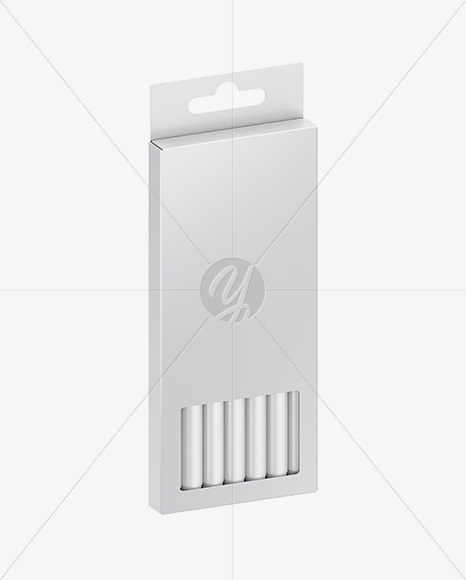 7x Markers Carton Box Mockup