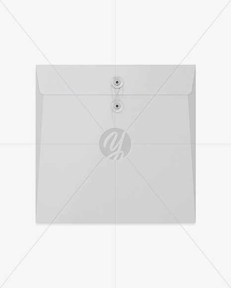 Kraft Envelope With String Closure Mockup