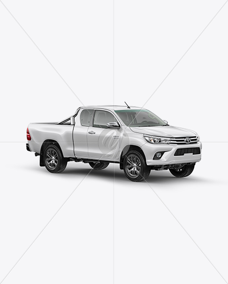 Toyota Hilux Mockup - Half Side View