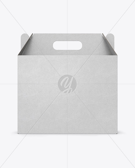 Kraft Box Mockup - Front View