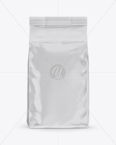 Glossy Bag Mockup - Front View