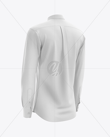 Men’s Shirt mockup (Back Half Side View)