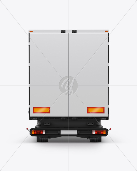 Scania Truck Mockup - Back View