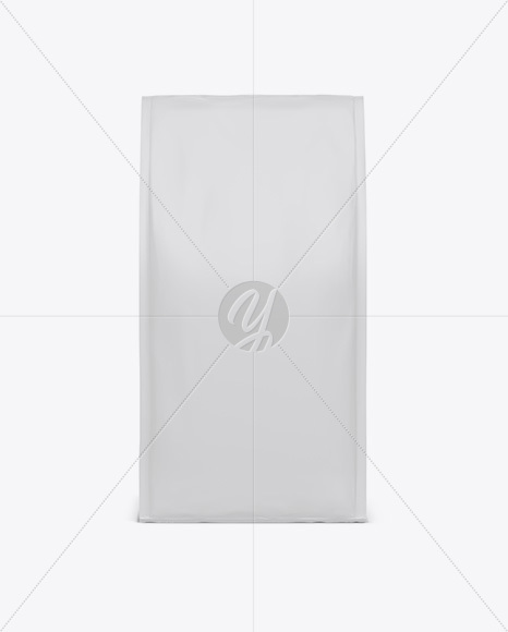 Matte Coffee Bag Mockup - Front View