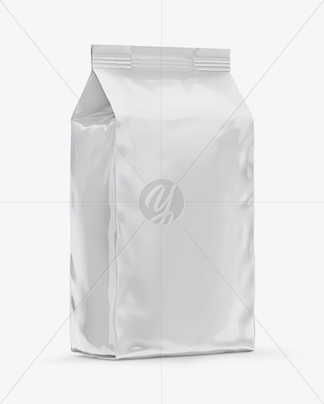 Glossy Bag Mockup - Half Side View