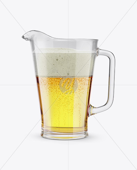 Pilsner Beer Pitcher Mockup