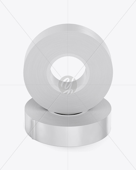 Two Duct Tapes Mockup - Front View (High-Angle Shot)