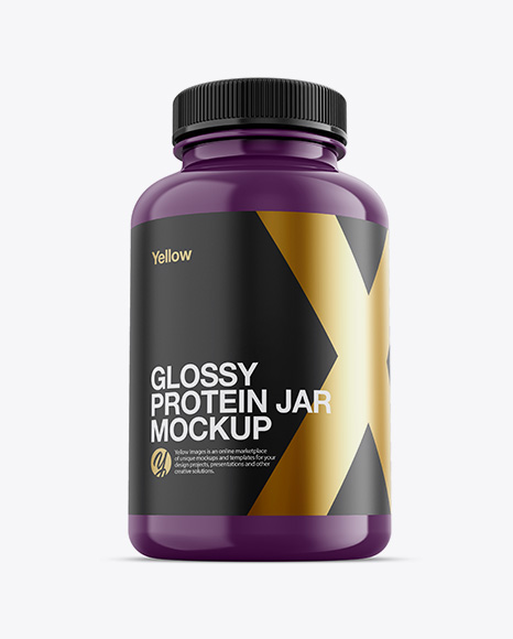 Glossy Plastic Protein Jar Mockup - Hero Shot - Team+SA+heroes.+7+golds+in+South+Africa's+17+Paralympic+medals