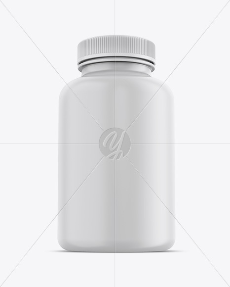 Matte Plastic Protein Jar Mockup - Hero Shot