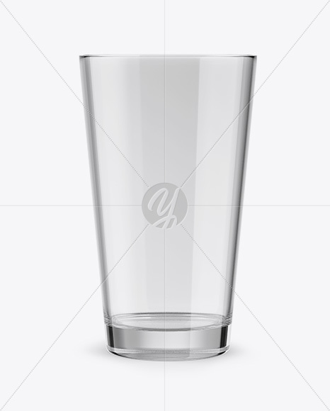 Empty Beer Glass Mockup