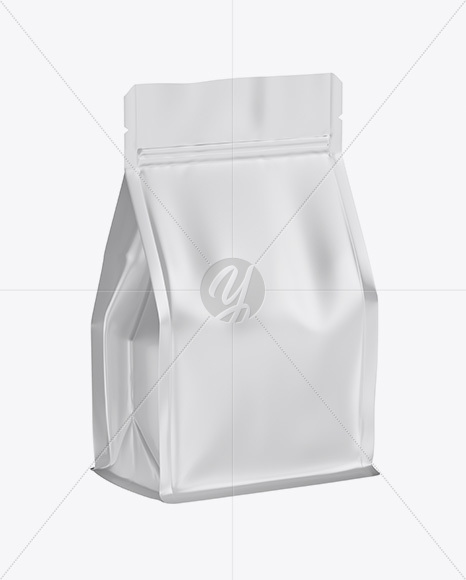 Matte Food Bag Mockup - Half Side View