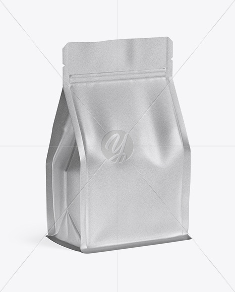 Kraft Food Bag Mockup - Half Side View