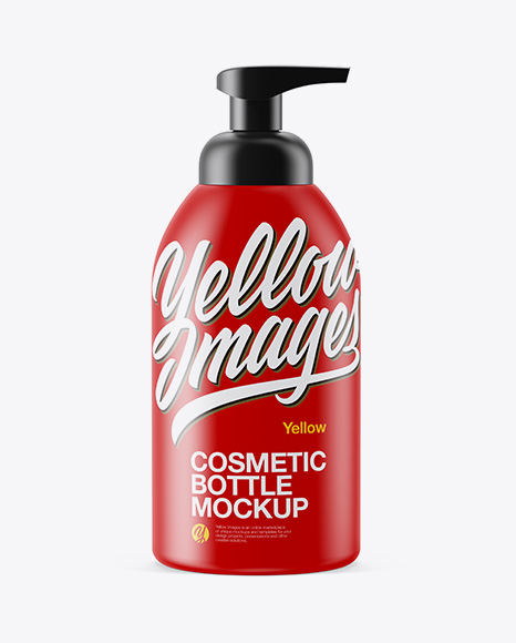 Cosmetic Bottle With Pump Mockup