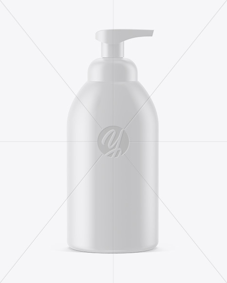 Cosmetic Bottle With Pump Mockup