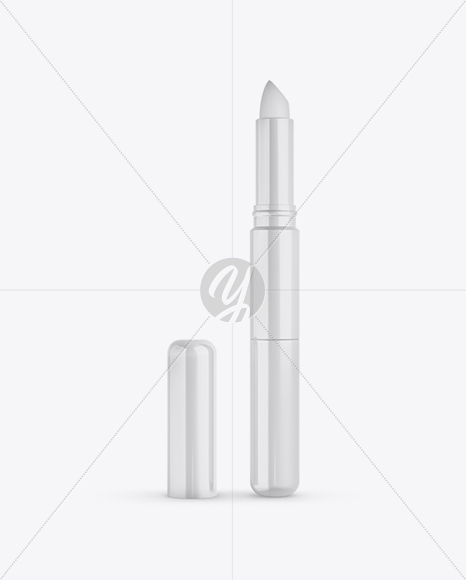 Glossy Opened Lipstick Mockup