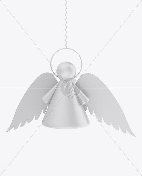 Matte Christmas Angel Toy Mockup