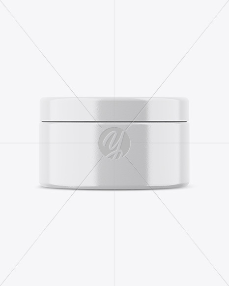 Glossy Plastic Jar Mockup