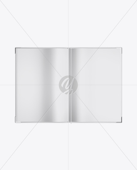 Opened Book Mockup - Top View