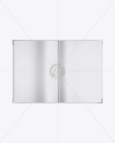 Opened Book Mockup - Top View