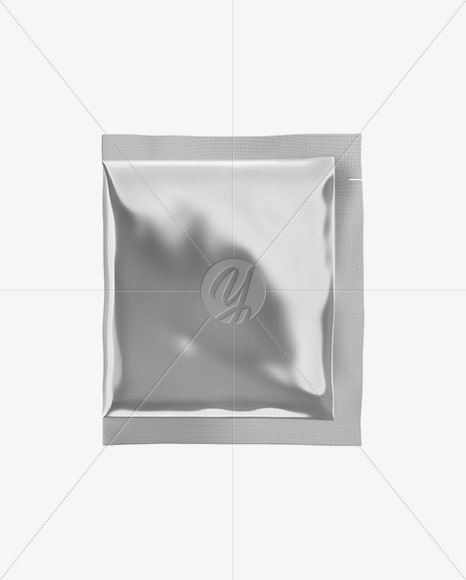 Metallic Sachet Mockup