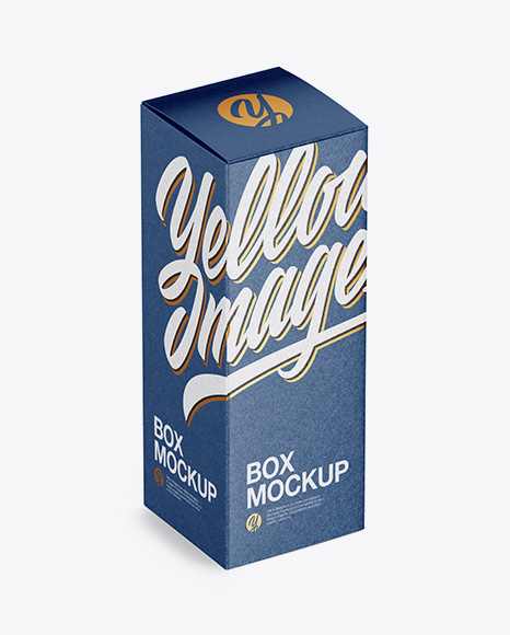 Textured Box Mockup - Half Side View (High-Angle Shot) - Perfume+3+Free+Psd+Mockups