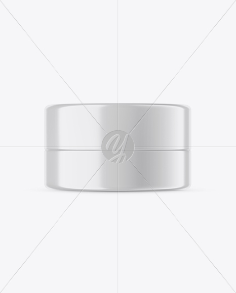 Matte Cosmetic Jar Mockup - Front View