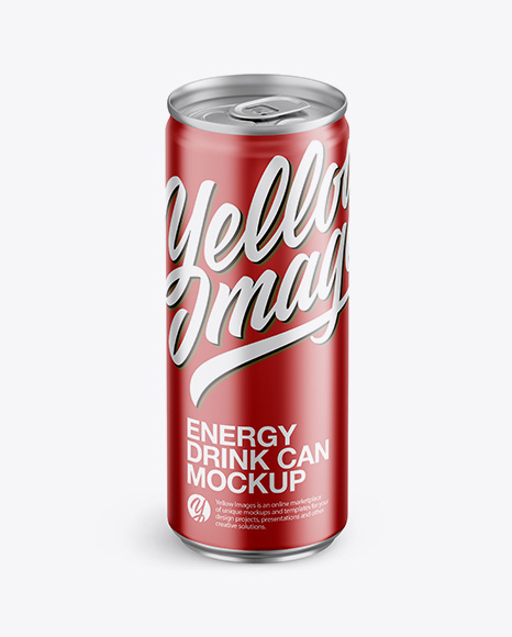 Aluminium Can With Metallic Finish Mockup - Front View (High-Angle Shot) - Download+Aluminium+Can+With+Metallic+Finish+Mockup+Front+View+High+Angle+Shot+Yellowimages+...