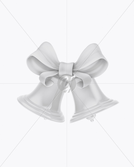 Glossy Christmas Bells Mockup